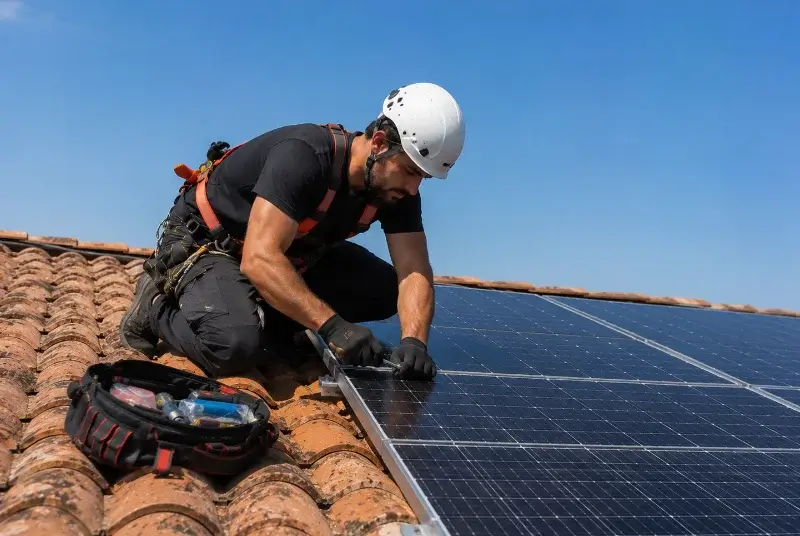 Maintenance et monitoring de panneaux solaires à Béréziat