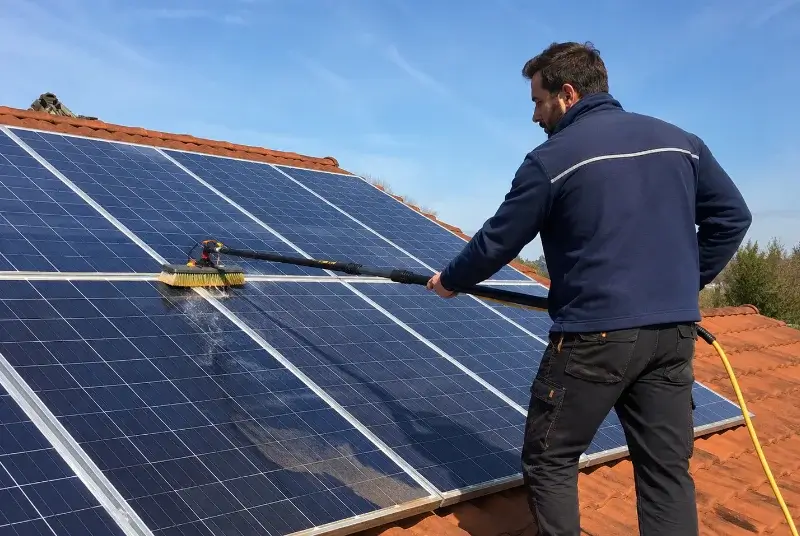 Nettoyage et entretien de panneaux solaires à Béréziat